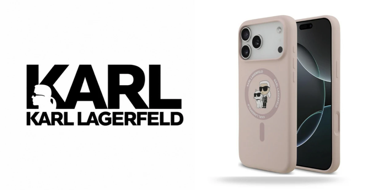 Husa Karl Lagerfeld Silicone Karl and Choupette Ring cu MagSafe compatibila cu iPhone 18 Pro Max / 17 Pro Max, Roz 1 Lerato.ro