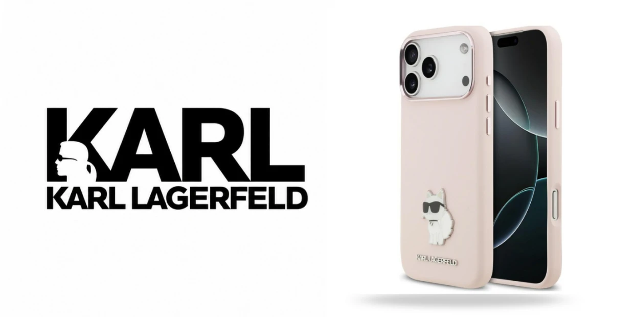 Husa Karl Lagerfeld Silicone Choupette Metal Pin compatibila cu iPhone 18 Pro Max / 17 Pro Max, Roz 1 Lerato.ro