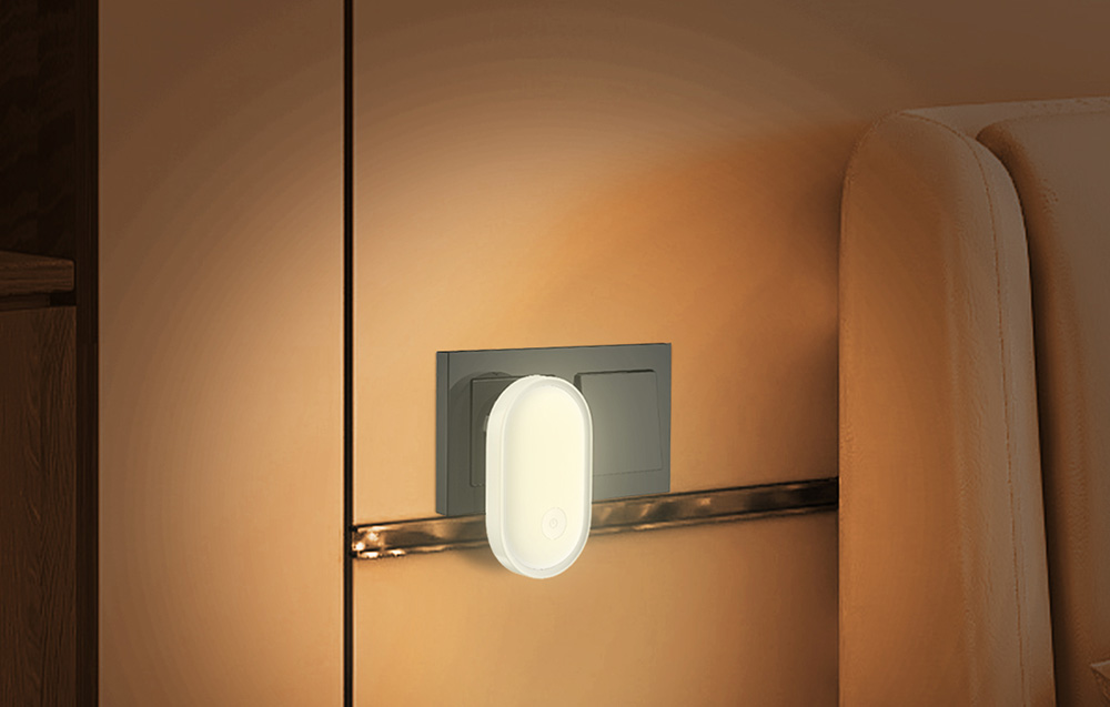 Lampa de noapte LDNIO Y2, cu senzor,0.5W, 3500K, Alb 1 Lerato.ro