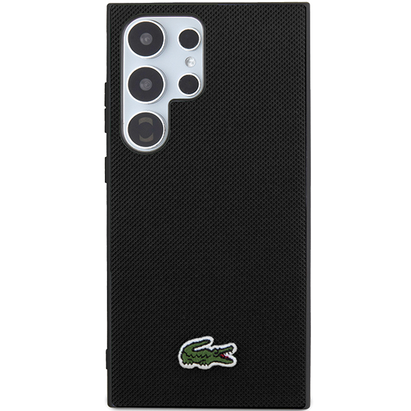 Carcasa Lacoste Iconic Petit Pique cu MagSafe compatibila cu Samsung Galaxy S24 Ultra, Negru 1 Lerato.ro