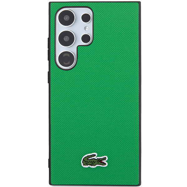 Carcasa Lacoste Iconic Petit Pique cu MagSafe compatibila cu Samsung Galaxy S24 Plus, Verde 1 Lerato.ro