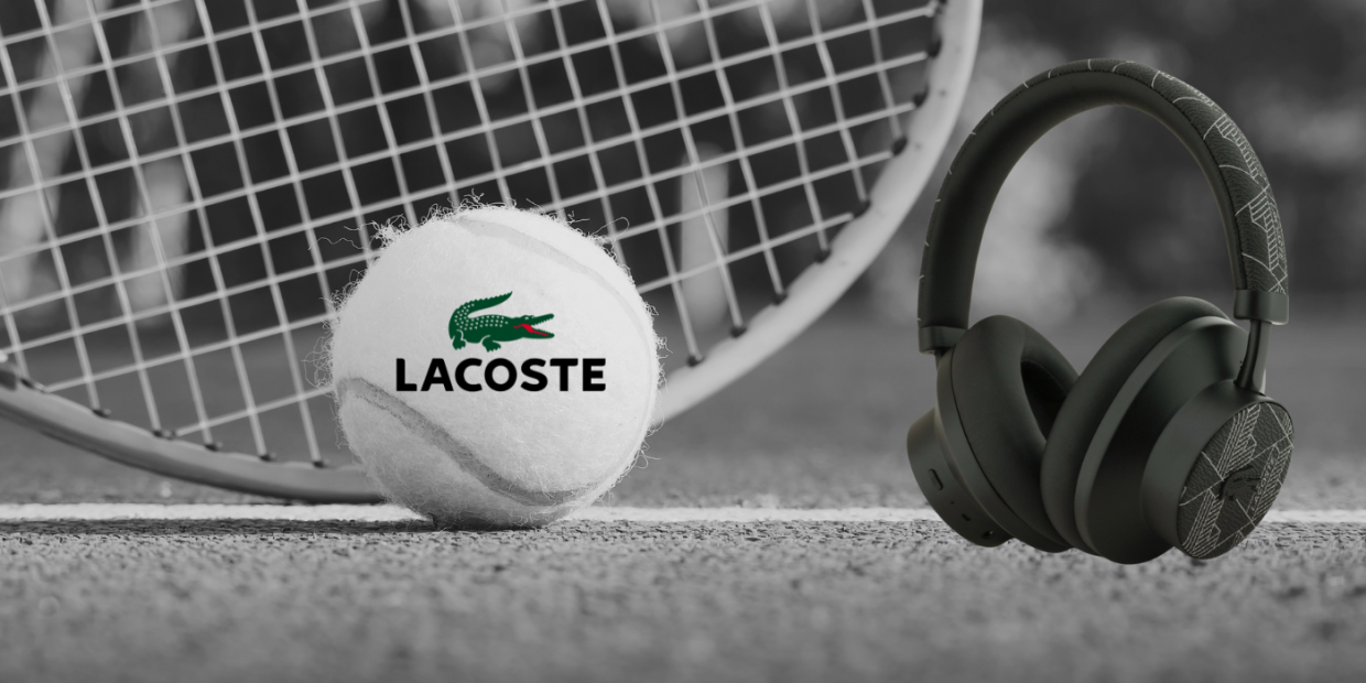 Casti wireless Lacoste The Blend, ANC, Bluetooth 5.4, 700 mAh, Autonomie 52h, USB-C, Negru 1 Lerato.ro
