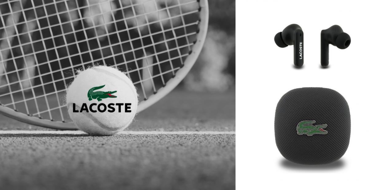 Casti wireless TWS Lacoste Iconic Petit Pique, Bluetooth 5.4, 310 mAh, Autonomie 5h, IPX5, Negru 1 Lerato.ro
