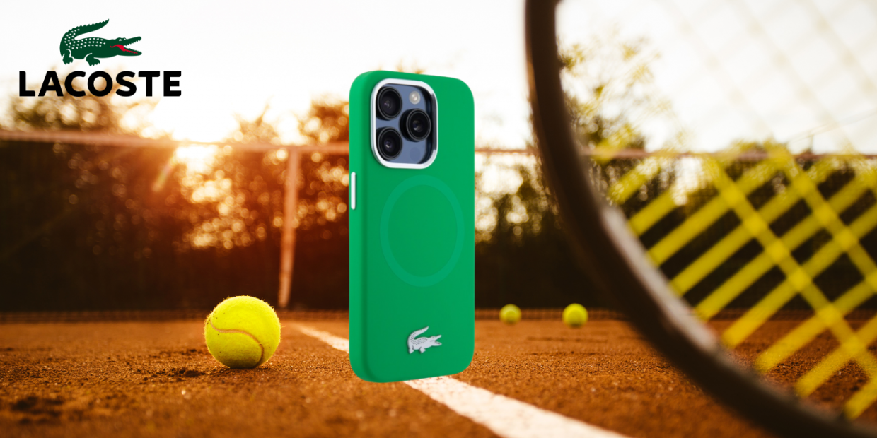 Carcasa Lacoste Silicone Croco Logo cu MagSafe compatibila cu iPhone 15 Pro Max, Estragon Green 1 Lerato.ro