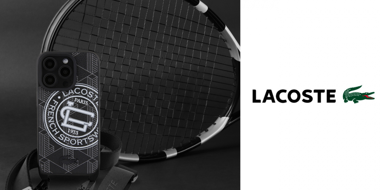 Carcasa Lacoste Mono Sportswear cu MagSafe compatibila cu iPhone 16 Pro Max, Negru 1 Lerato.ro