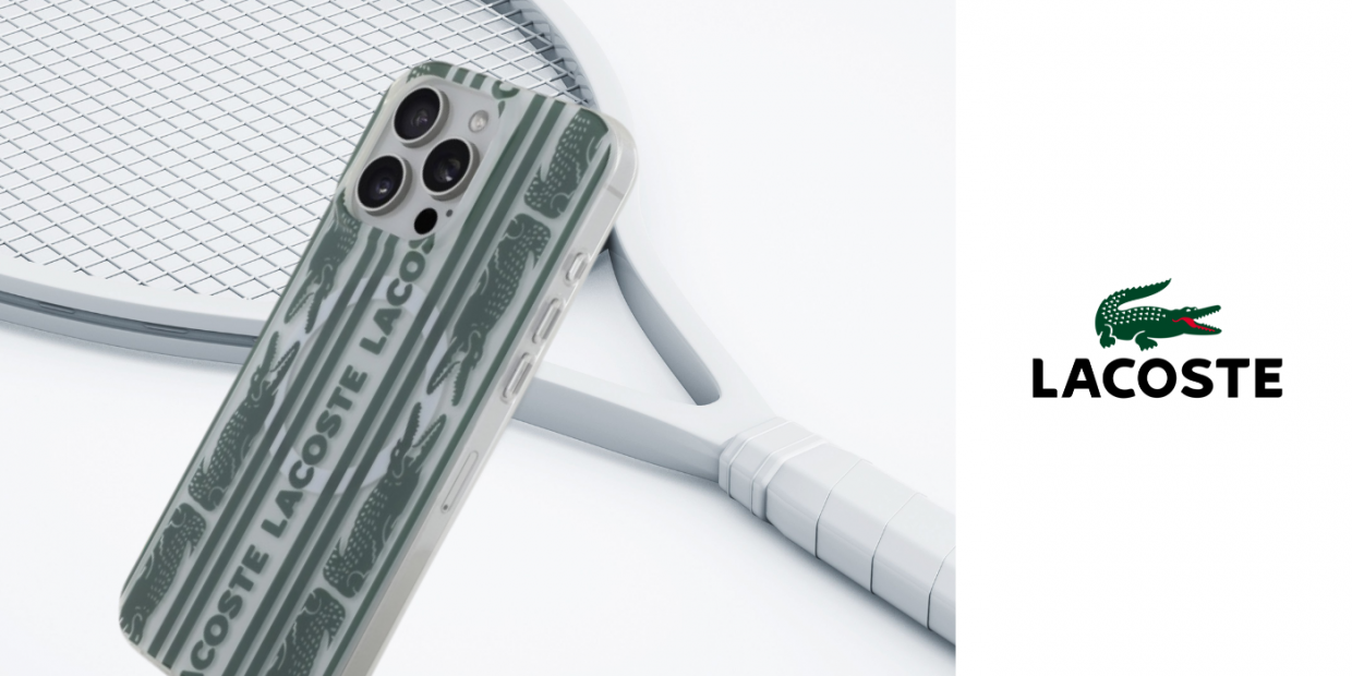 Carcasa Lacoste IML All Over cu MagSafe compatibila cu iPhone 16 Pro Max, Graphics 1 Lerato.ro