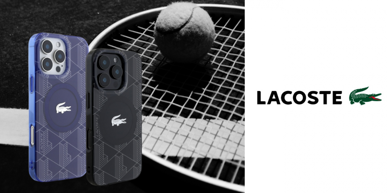 Carcasa Lacoste IML Blend Monogram cu MagSafe compatibila cu iPhone 16 Pro Max, Negru 1 Lerato.ro