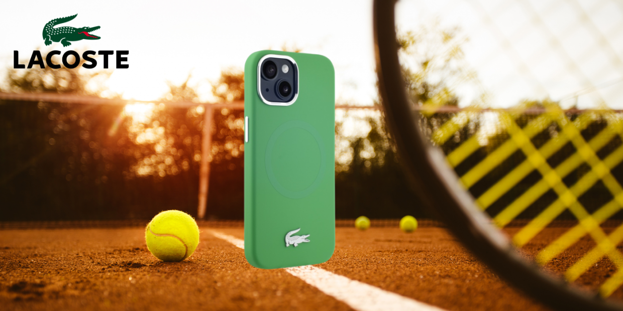 Carcasa Lacoste Silicone Croco Logo cu MagSafe compatibila cu iPhone 15 / 14 / 13, Verde 1 Lerato.ro