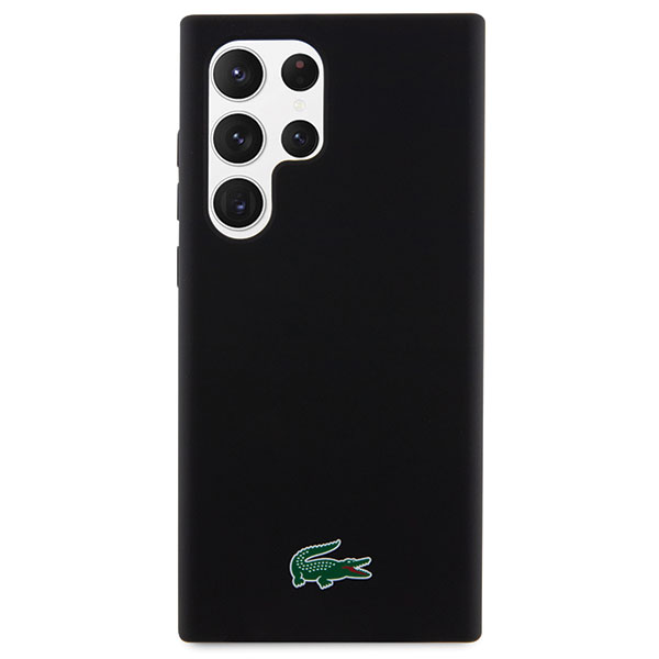 Carcasa Lacoste Silicone Croc Logo compatibila cu Samsung Galaxy S23 Ultra, Negru 1 Lerato.ro