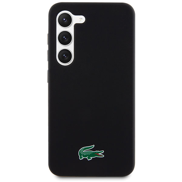 Carcasa Lacoste Silicone Croc Logo compatibila cu Samsung Galaxy S23 Plus, Negru 1 Lerato.ro