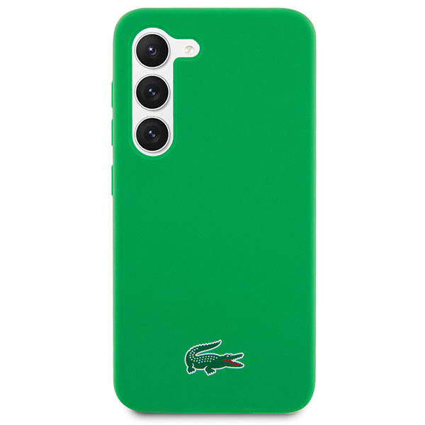 Carcasa Lacoste Silicone Croc Logo compatibila cu Samsung Galaxy S23, Verde 1 Lerato.ro