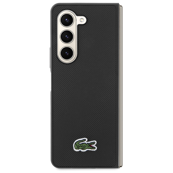 Carcasa Lacoste Iconic Petit Pique compatibila cu Samsung Galaxy Z Fold 5, Negru 1 Lerato.ro