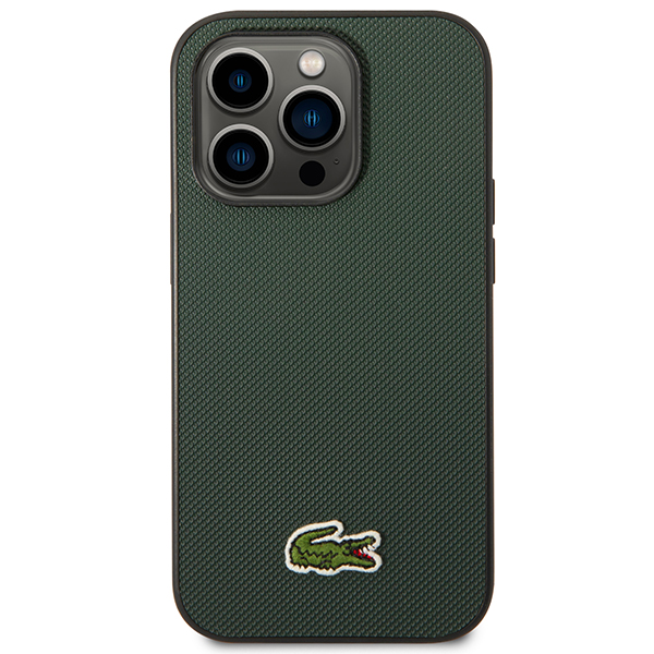 Carcasa Lacoste Iconic Petit Pique compatibila cu iPhone 14 Pro, Dark Green 1 Lerato.ro