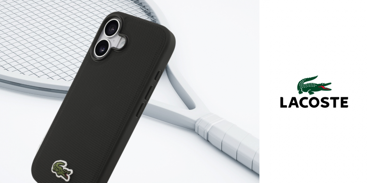Carcasa Lacoste Petit Pique Lacquer Logo cu MagSafe compatibila cu iPhone 17, Negru 1 Lerato.ro