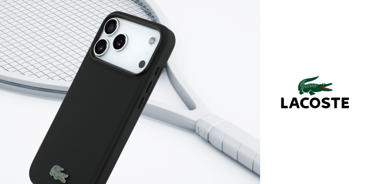 Carcasa Lacoste Petit Pique Lacquer Logo cu MagSafe compatibila cu iPhone 17 Pro Max, Negru 1 Lerato.ro