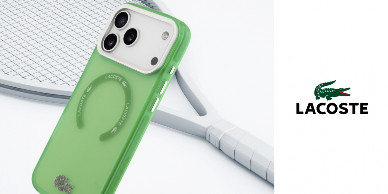 Carcasa Lacoste Shockproof Transparent Frosted cu MagSafe compatibila cu iPhone 17 Pro Max, Verde 1 Lerato.ro