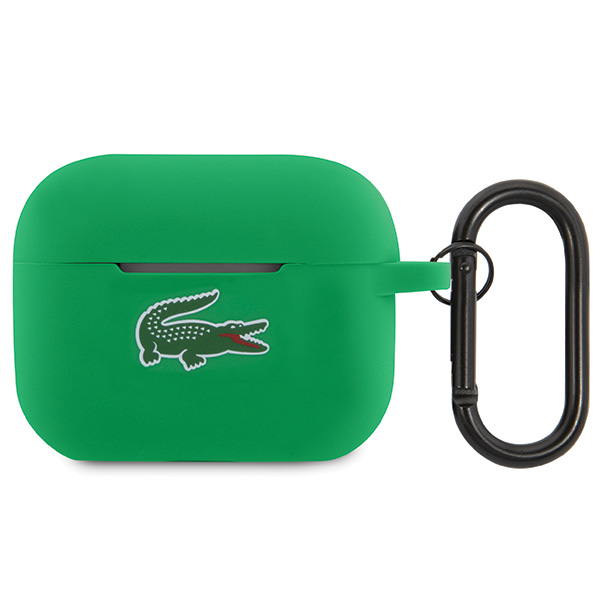 Carcasa Lacoste Silicone Croc Logo compatibila cu Apple AirPods Pro 2, Verde 1 Lerato.ro