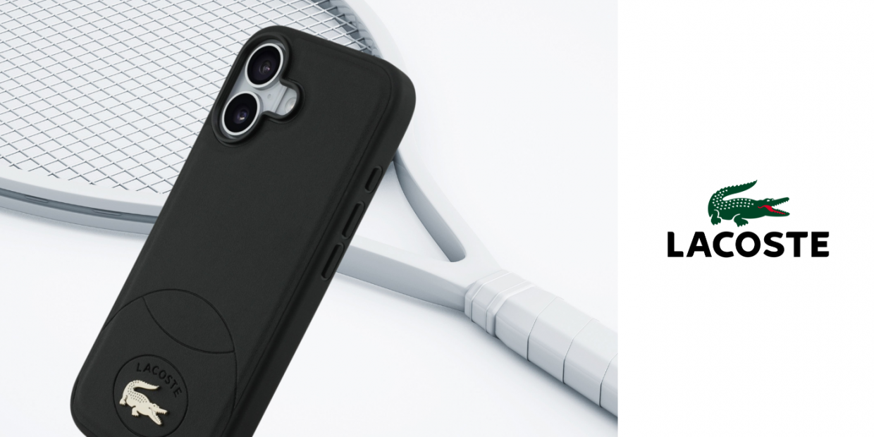 Carcasa Lacoste Bliss cu MagSafe compatibila cu iPhone 17, Negru 1 Lerato.ro