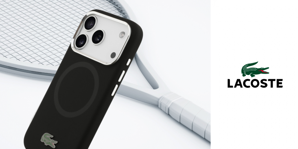 Carcasa Lacoste HC Silicone Metal Logo cu MagSafe compatibila cu iPhone 17 Pro, Negru 1 Lerato.ro