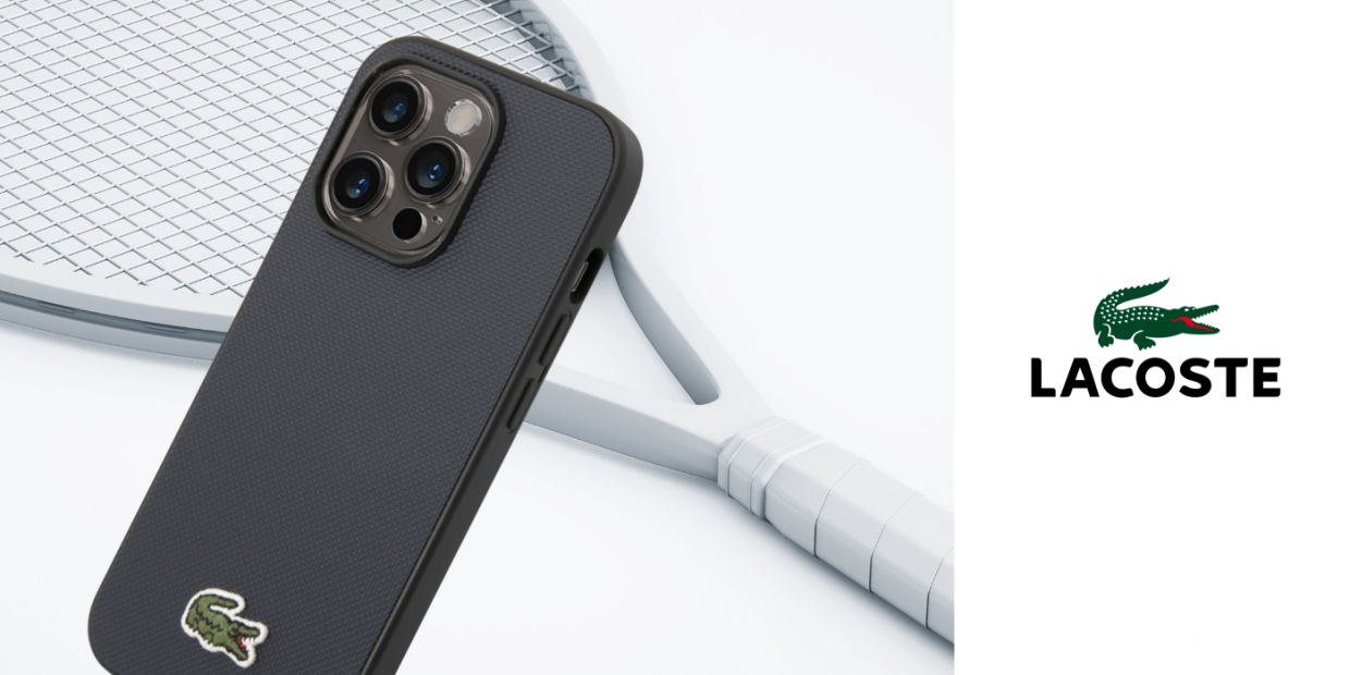Carcasa Lacoste Iconic Petit Pique cu MagSafe compatibila cu iPhone 14 Pro Max, Navy Blue 1 Lerato.ro