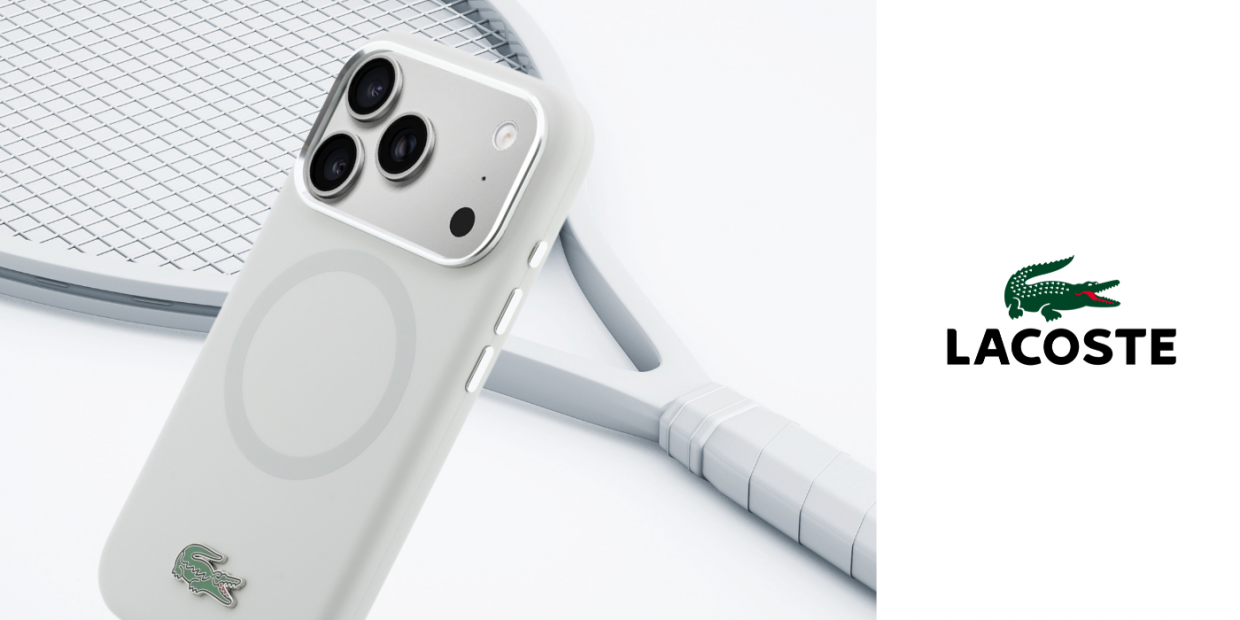 Carcasa Lacoste HC Silicone Metal Logo cu MagSafe compatibila cu iPhone 17 Pro, Gri 1 Lerato.ro