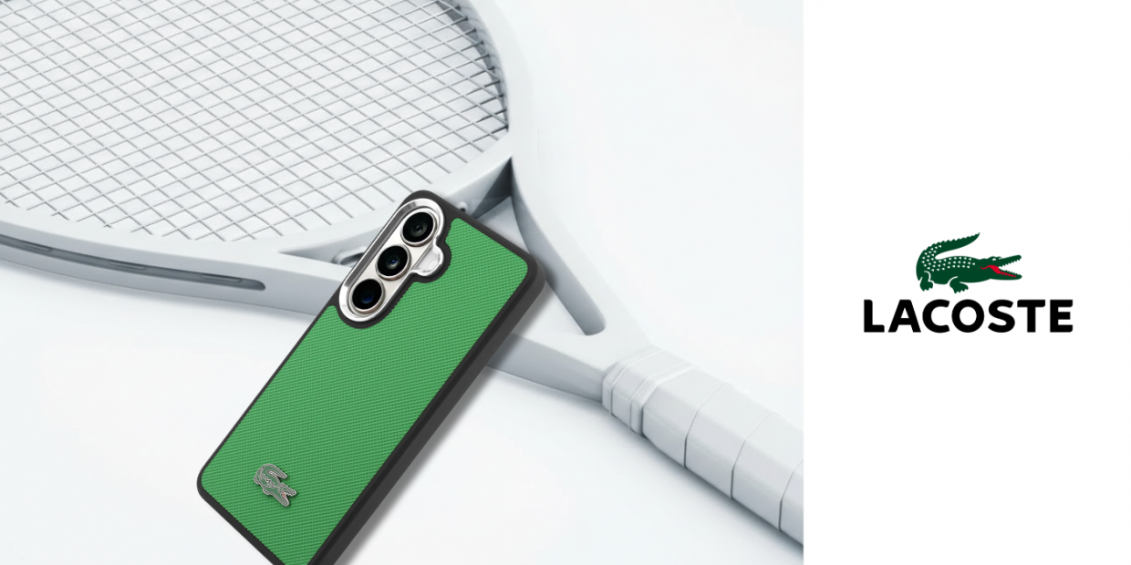 Carcasa Lacoste Full Wrap Petit Pique cu MagSafe compatibila cu Samsung Galaxy S26, Verde 1 Lerato.ro