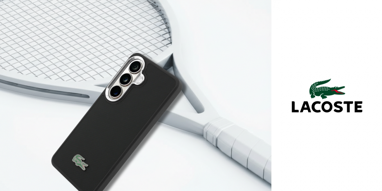 Carcasa Lacoste Full Wrap Petit Pique cu MagSafe compatibila cu Samsung Galaxy S26 Plus, Negru 1 Lerato.ro