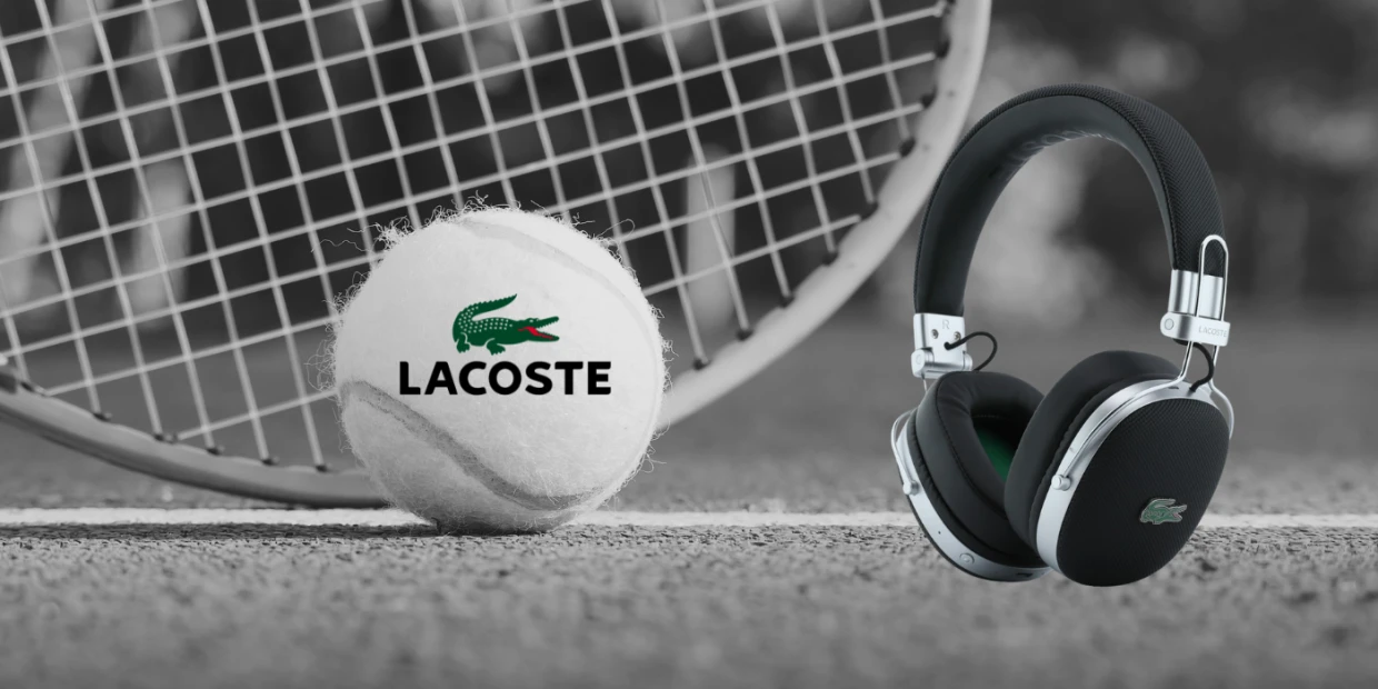Casti wireless Lacoste Petit Pique LH03, ANC, Bluetooth 5.4, 200 mAh, Autonomie 26h, USB-C, Verde 1 Lerato.ro