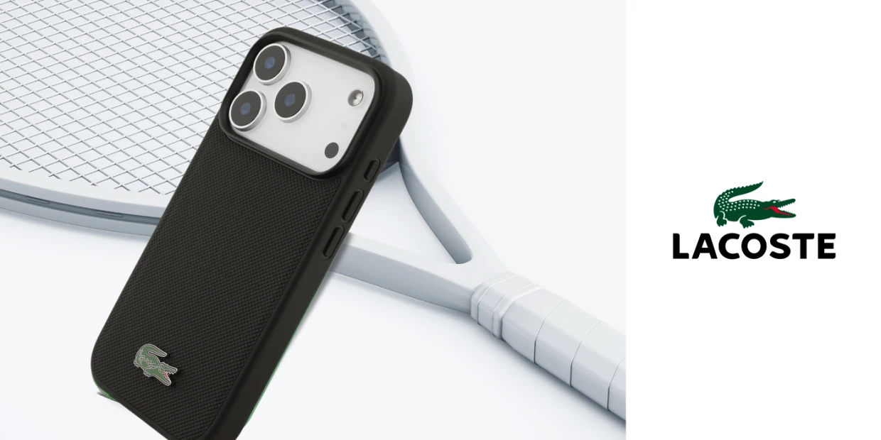 Husa Lacoste Petit Pique Lacquer Logo cu MagSafe compatibila cu iPhone 18 Pro / 17 Pro, Negru 1 Lerato.ro