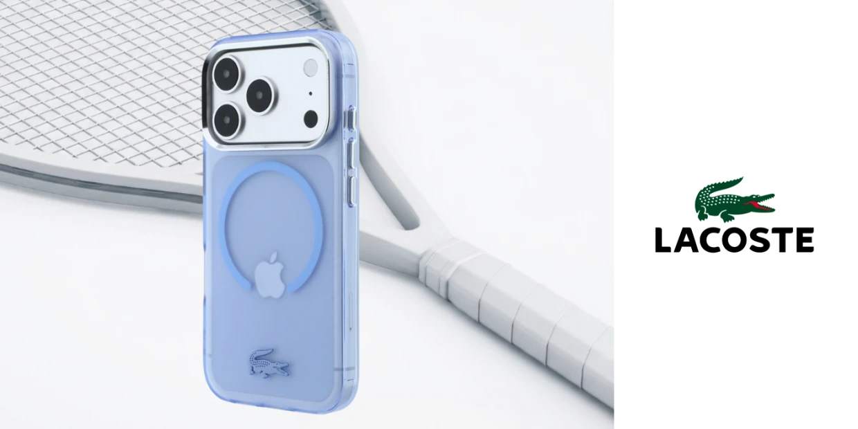 Husa Lacoste IML Frosted cu MagSafe compatibila cu iPhone 18 Pro Max / 17 Pro Max, Albastru 1 Lerato.ro