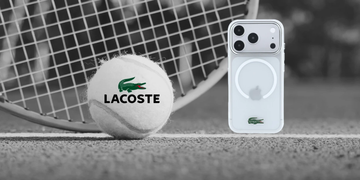 Husa Lacoste IML Frosted Laquer Logo cu MagSafe compatibila cu iPhone 18 Pro / 17 Pro, Transparent 1 Lerato.ro