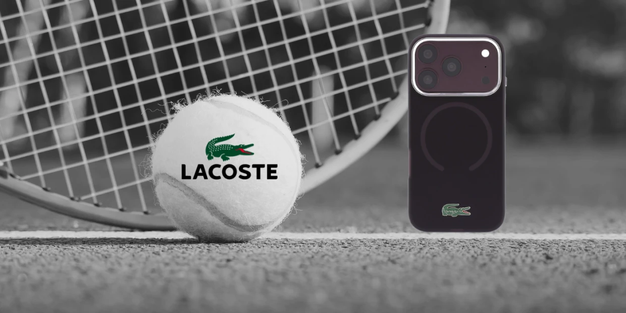 Husa Lacoste IML Frosted Laquer Logo cu MagSafe compatibila cu iPhone 18 Pro / 17 Pro, Burgundy 1 Lerato.ro