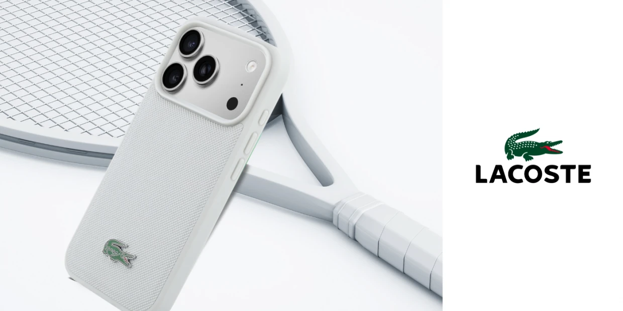 Husa Lacoste Petit Pique Lacquer Logo cu MagSafe compatibila cu iPhone 18 Pro Max / 17 Pro Max, Gri 1 Lerato.ro