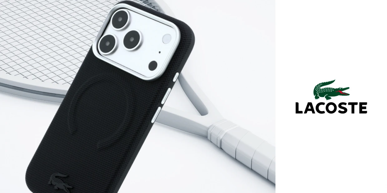 Husa Lacoste Petit Pique Embossed cu MagSafe compatibila cu iPhone 18 Pro / 17 Pro, Negru 1 Lerato.ro