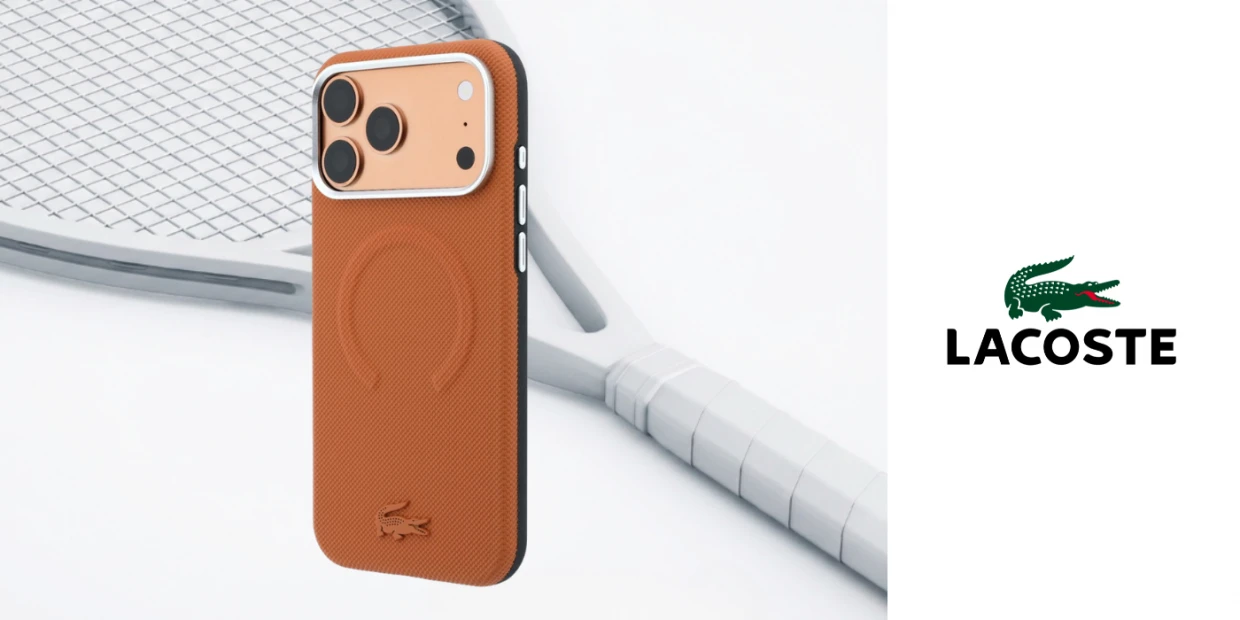 Husa Lacoste Petit Pique Embossed cu MagSafe compatibila cu iPhone 18 Pro / 17 Pro, Portocaliu 1 Lerato.ro