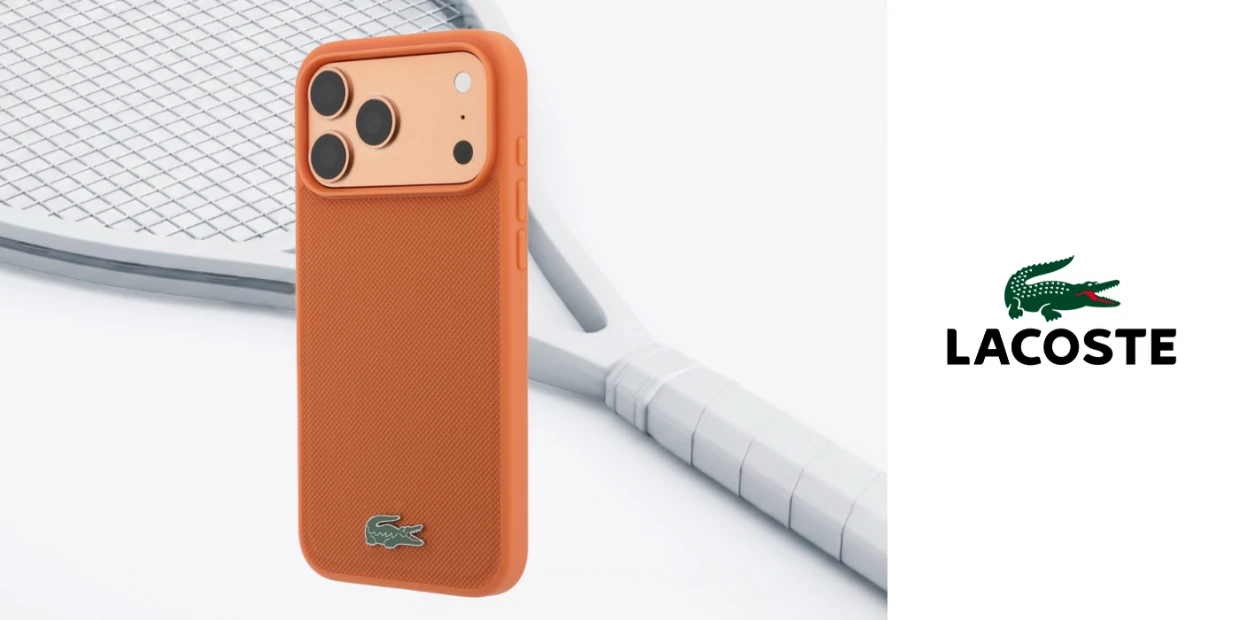 Husa Lacoste Petit Pique Lacquer Logo cu MagSafe compatibila cu iPhone 18 Pro Max / 17 Pro Max, Portocaliu 1 Lerato.ro