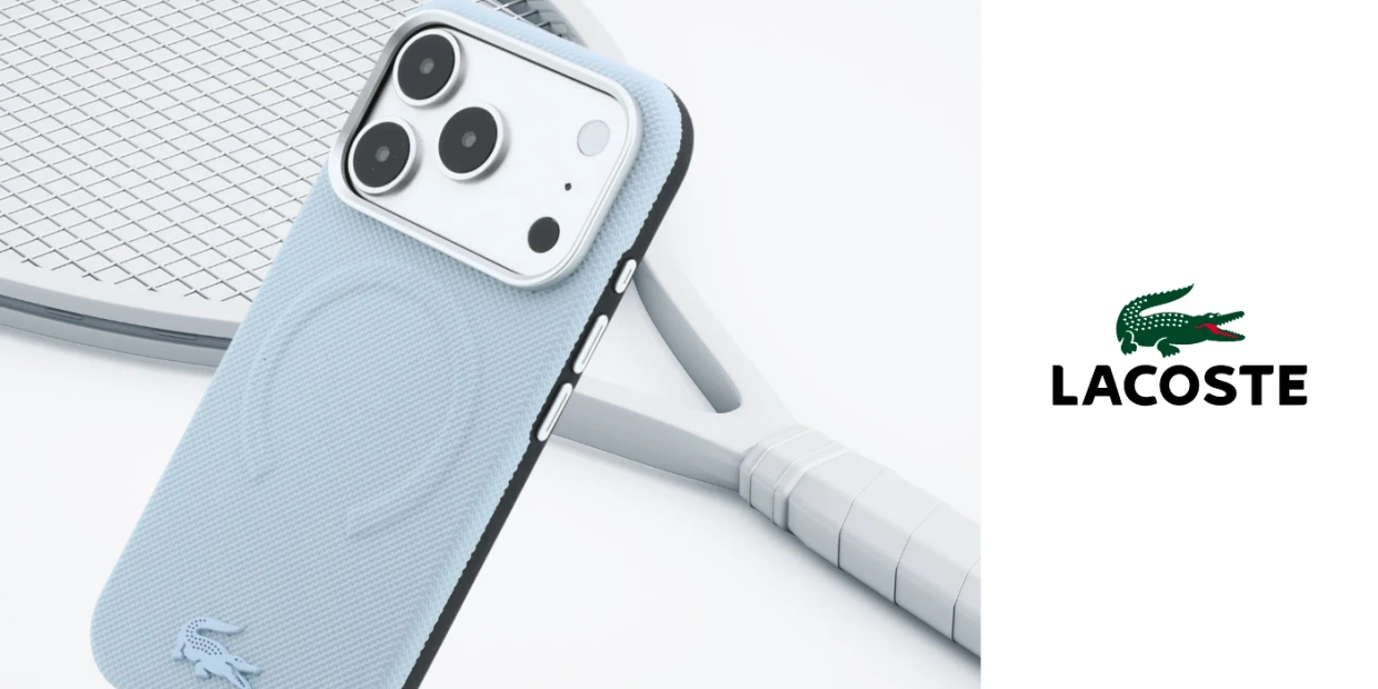 Husa Lacoste Petit Pique Embossed cu MagSafe compatibila cu iPhone 18 Pro / 17 Pro, Albastru 1 Lerato.ro