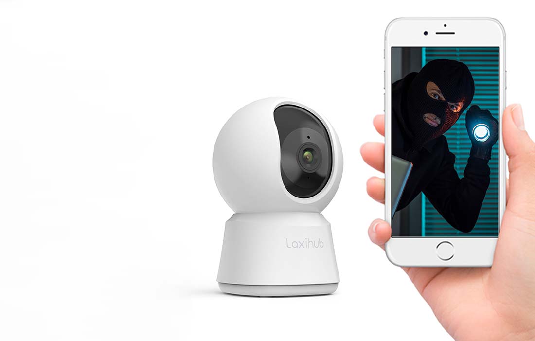 Camera de supraveghere smart Laxihub P2, Interior, 1080p, Control Wi-Fi, Senzor miscare, Compatibila cu iOS si Android 1 Lerato.ro