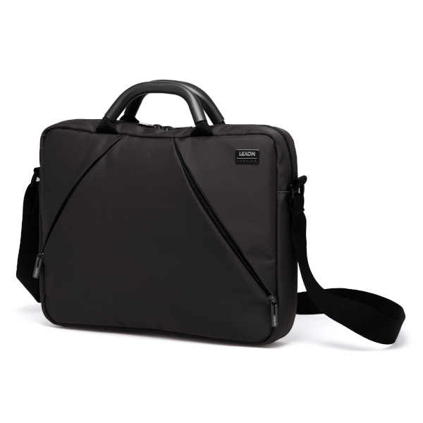 Geanta laptop Lexon Premium Plus compatibila cu laptop 14 inch, Capacitate 6L, Negru 1 Lerato.ro