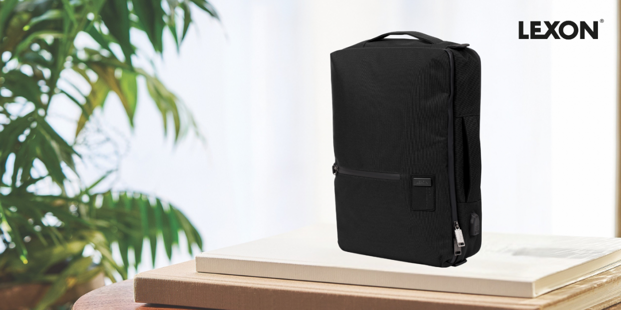 Rucsac pentru laptop Lexon Track, 15 inch, Capacitate 12L, Negru 1 Lerato.ro