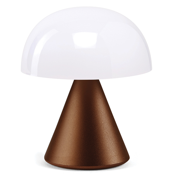 Lampa LED Lexon Mina Mini, Luminozitate ajustabila, USB-C, Maro 1 Lerato.ro