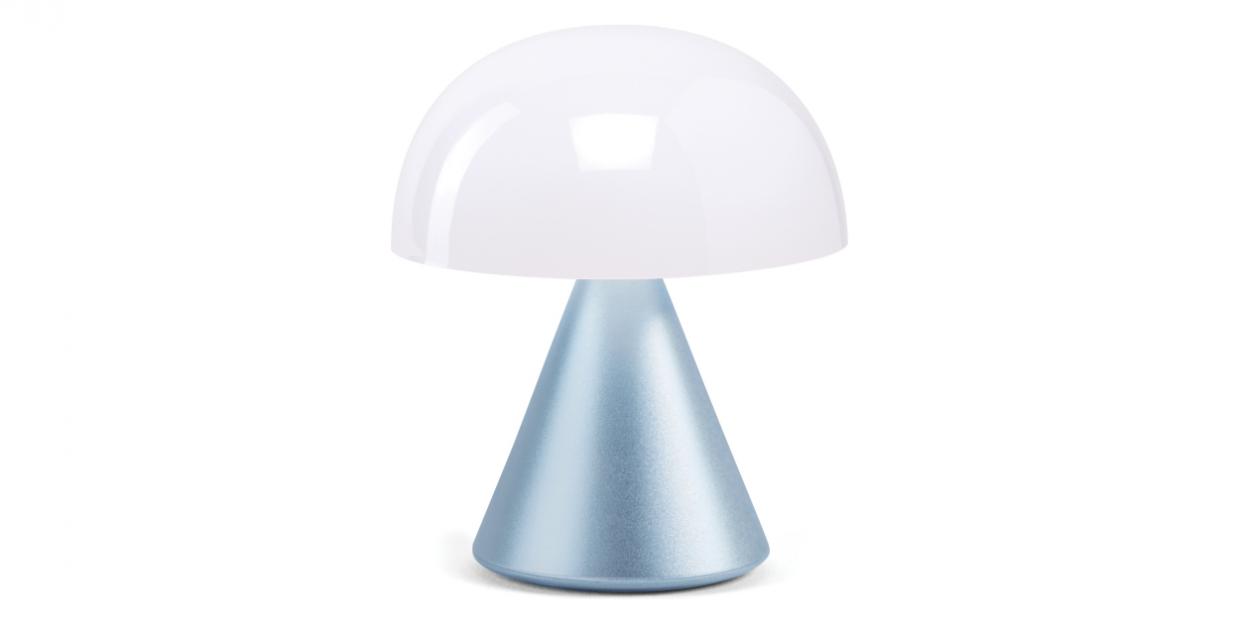 Lampa LED Lexon Mina Mini, Luminozitate ajustabila, USB-C, Light Blue 1 Lerato.ro