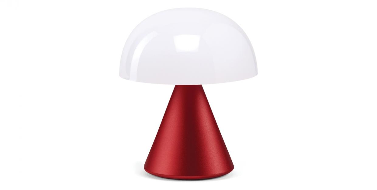 Lampa LED Lexon Mina Mini, Luminozitate ajustabila, USB-C, Dark Red 1 Lerato.ro