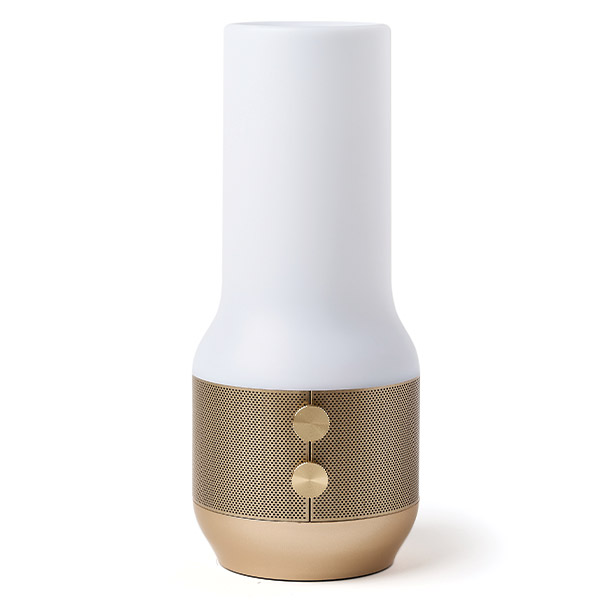 Lampa LED 3in1 Lexon Terrace, Difuzor Bluetooth, Functie Powerbank, 4000mAh, Autonomie 24h, 2xUSB-A, 1x USB-C, Gold 1 Lerato.ro