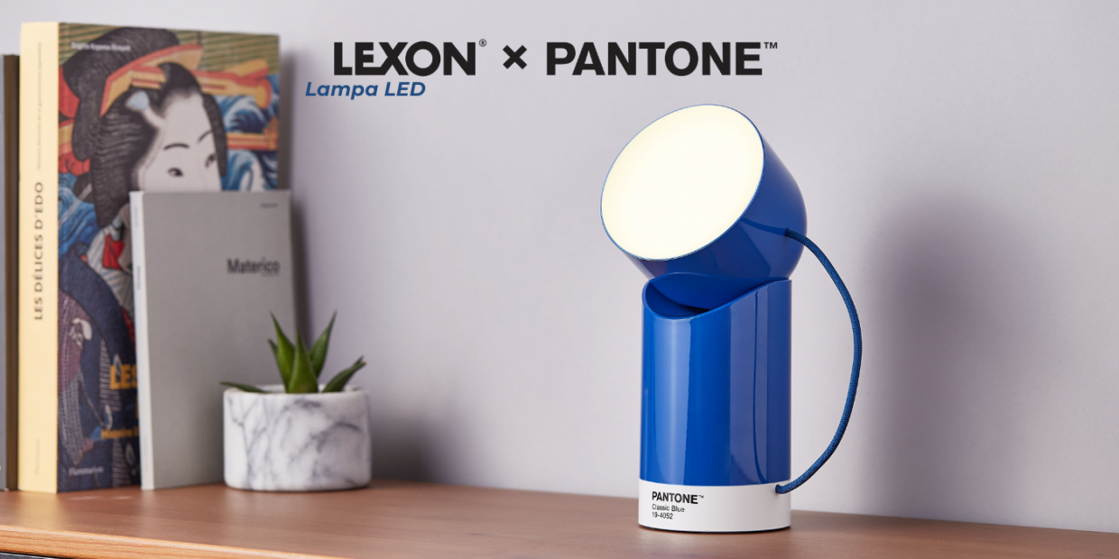 Lampa LED Lexon Orbe X Pantone, 2700-6500K, Autonomie 48h, IPX4, USB-C, Albastru 1 Lerato.ro