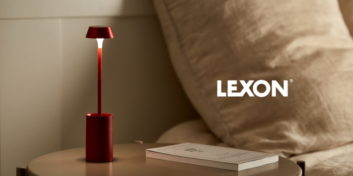 Lampa LED Lexon Mimi, Lumina cu 9 culori, 2700-6500K, Autonomie 12h, IPX4, USB-C, Dark Red 1 Lerato.ro