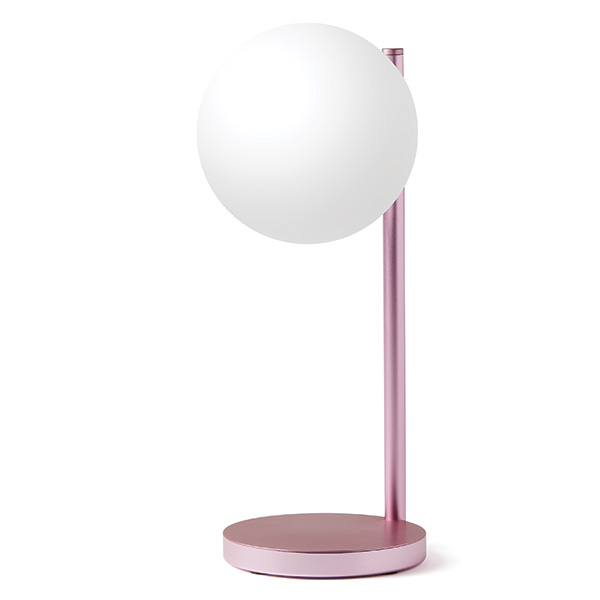 Lampa LED Lexon Bubble, 15W, Lumina cu 7 culori, Autonomie 6h, USB-C, Light Pink 1 Lerato.ro