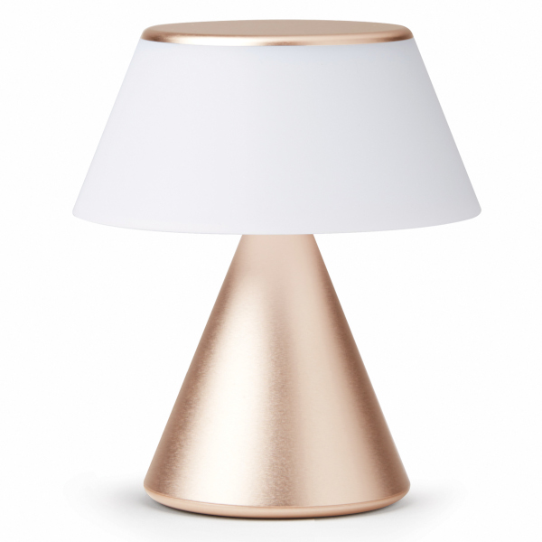 Lampa LED Lexon Luma M, Lumina cu 9 culori, 900mAh, Autonomie 4h, IPX4, USB-C, Gold 1 Lerato.ro