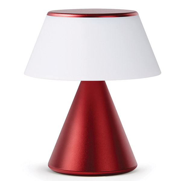 Lampa LED Lexon Luma M, Lumina cu 9 culori, 900mAh, Autonomie 4h, IPX4, USB-C, Dark Red 1 Lerato.ro