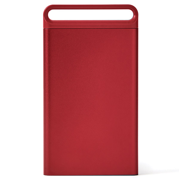 Suport pentru carti de vizita Lexon Nomaday, 64 x 10 x 114 mm, Dark Red 1 Lerato.ro